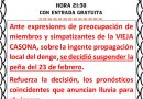 Suspendieron la Peña Folcklórica en La Vieja Casona