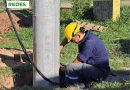 La Cooperativa realiza trabajos de anillado eléctrico en Barrio Jardín