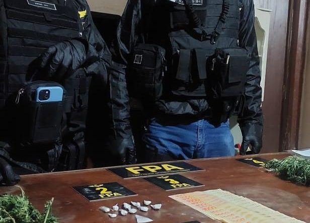 FPA detuvo en Brinkmann a dos hermanos y un sobrino por vender marihuana y cocaína