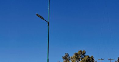 Vignaud: Puesta a punto de luminarias por Peregrinación al Santuario M. Auxiliadora