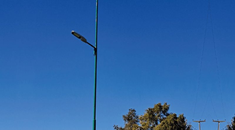 Vignaud: Puesta a punto de luminarias por Peregrinación al Santuario M. Auxiliadora