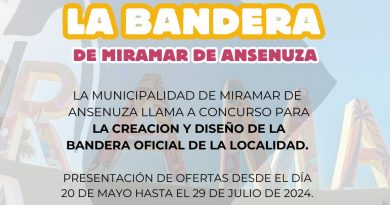 Camino al Centenario, lanzaron  Concurso para crear la Bandera de Miramar de Ansenuza