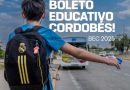 Desde hoy vuelve a estar vigente el Boleto Educativo Cordobés