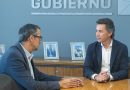 Demarchi acompañó licitaciones de obras viales y se reunió con Manuel Calvo