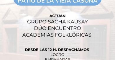 ¡Se viene la gran peña folklórica del 25 en el Patio de La Vieja Casona!