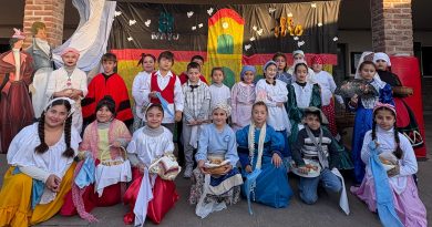 La Escuela Manuel Belgrano realizó un colorido festejo del 25 de mayo