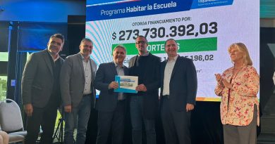 La provincia entregó los aportes del programa “Habitar la Escuela” para mejorar la infraestructura educativa en Morteros
