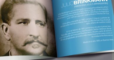 Este lunes Acto Escolar  Homenaje a Julio Brinkmann en el 130 aniversario de su fallecimiento