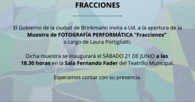 «Fracciones» – Muestra de fotografías permormáticas de Laura Portigliatti