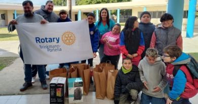 🔊 Rotary Brinkmann-Porteña entregó materiales para la «Sala de Relajación» en SILOÉ