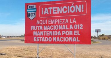Santa Fe señaliza con carteles “el estado catastrófico” de las rutas nacionales