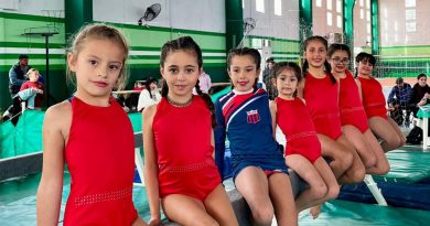 Gimnastas de San Jorge en Encuentro en Sunchales