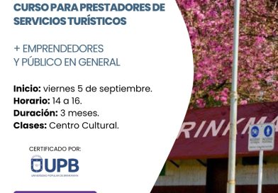 🔊 Comienza este viernes la capacitación en servicios turísticos en Brinkmann