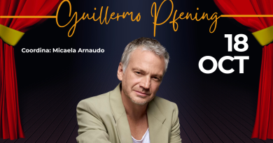 El actor Guillermo Pfening brindará un seminario intensivo en Brinkmann
