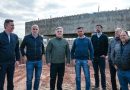 Malvinas Argentinas: Llaryora supervisó la construcción del altonivel en Ruta 19