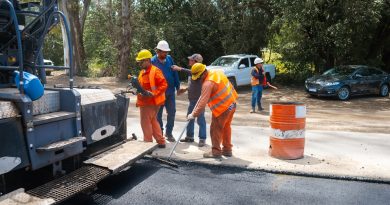 Incorporan polvo de neumáticos fuera de uso al asfalto en la colectora de la Autopista Córdoba–Carlos Paz