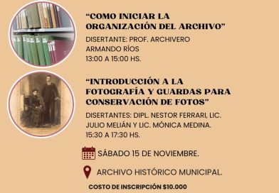 Jornadas de Capacitaciones por los 21 años del Archivo Histórico Municipal de Brinkmann