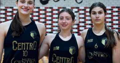 Cesana, Barbero y Castro Ibarra de Centro  seleccionadas para los «Juegos Binacionales» en Chile