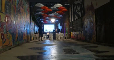 En San Francisco habilitaron un pasaje gastronómico «de los paraguas»