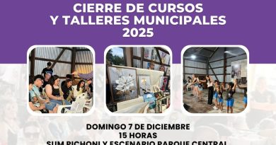 En Brinkmann el Cierre de Cursos y Talleres será el domingo