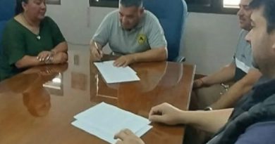 CoopBrinkmann y Club Atlas firmaron un convenio para la iluminación de la cancha de fútbol