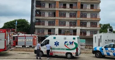 Freyre: dos trabajadores cayeron del quinto al cuarto piso en un edificio y fueron trasladados