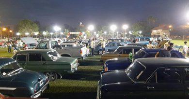 Morteros celebra los 90 años de Heriberto Pronello y el 10° Encuentro Nocturno de Autos Antiguos
