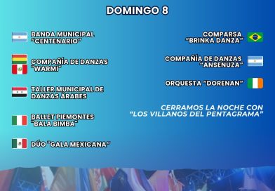 Domingo de gastronomía y espectáculos en la segunda noche de la Fiesta de las Colectividades